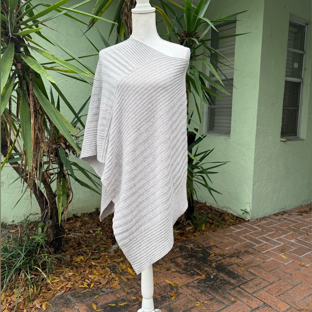 Gray Cashmere Topper Wrap